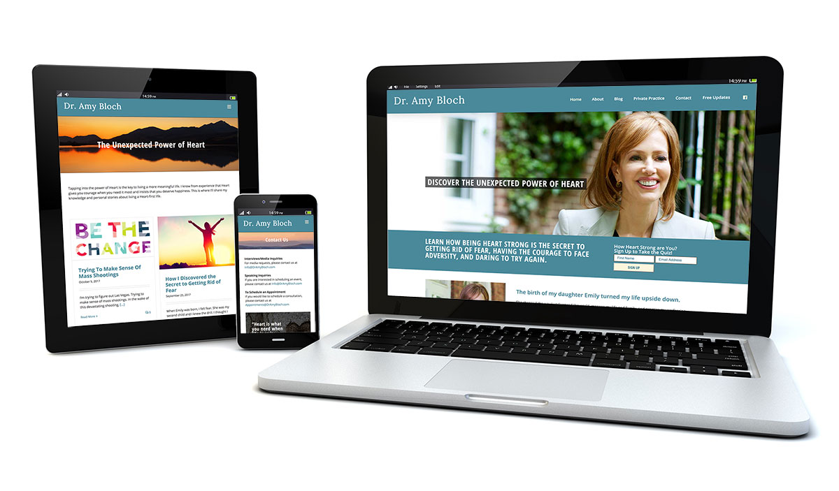Accessible ADA Compliant Website Design for Dr. Amy Bloch