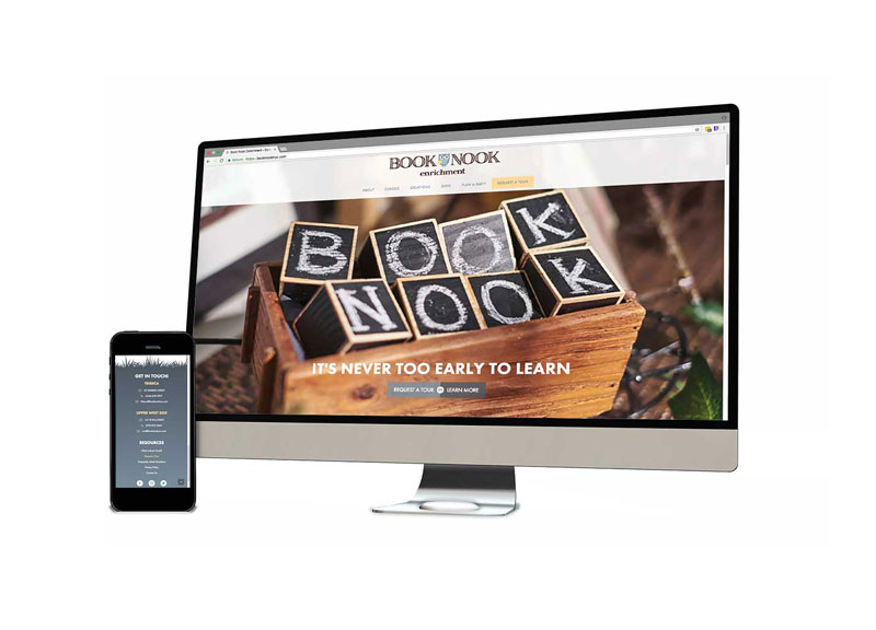 Website design and development for Book Nook Enrichment
