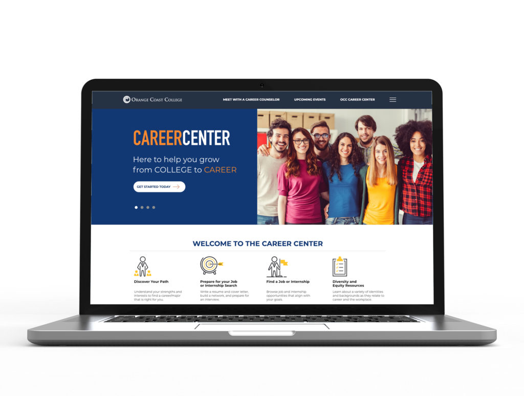 ADA Compliant website design for OCC Career Center