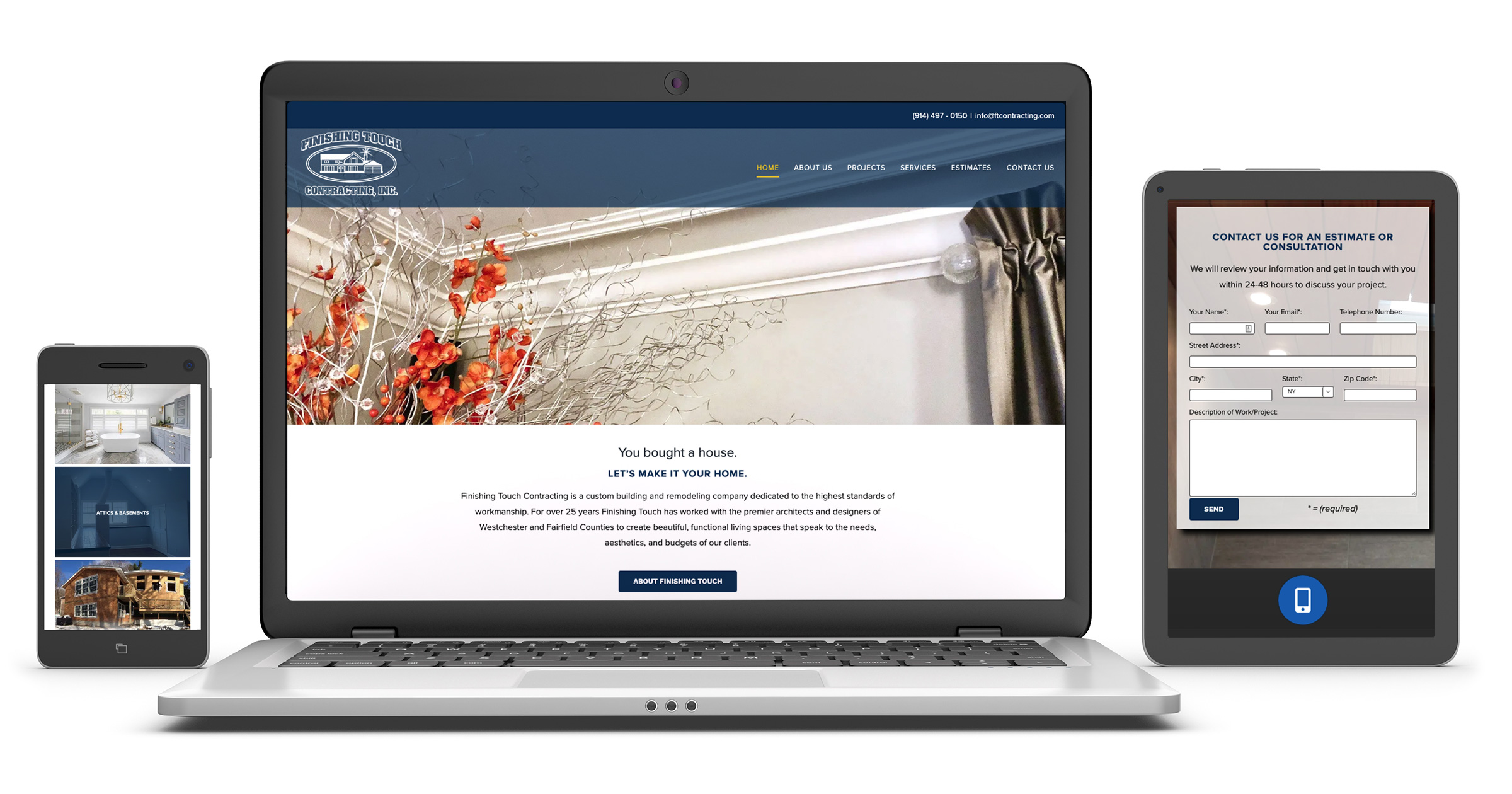 Contractor Website Design and website maintenance by pondSoup