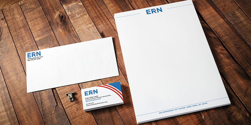 Brand Identity and Logo Design for ERN by creative services agency pondsoup