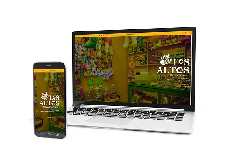 Los Altos Bar Website Design by pondSoup