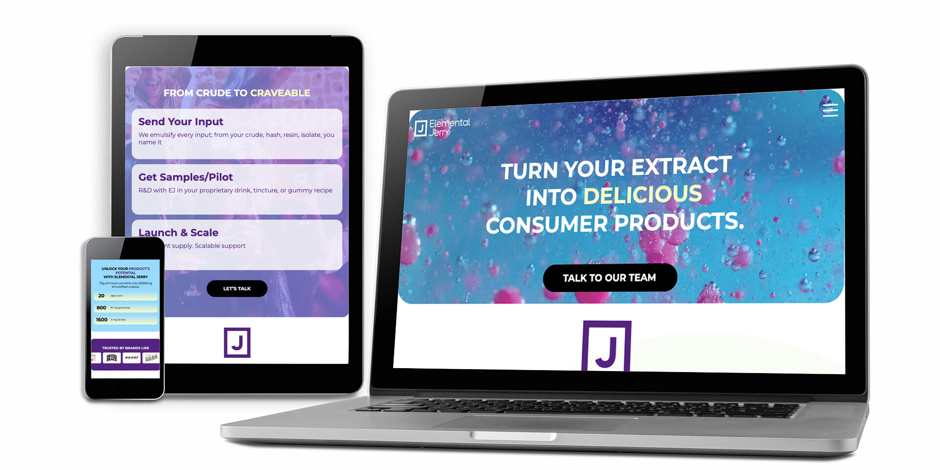 Elemental Jerry Cannabis Website Development